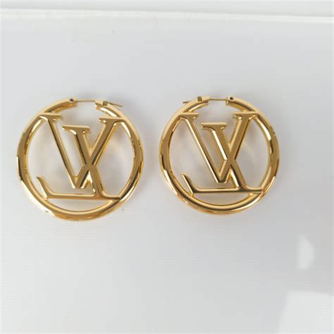 lv hoop.earrings|louis vuitton hoop earrings poshmark.